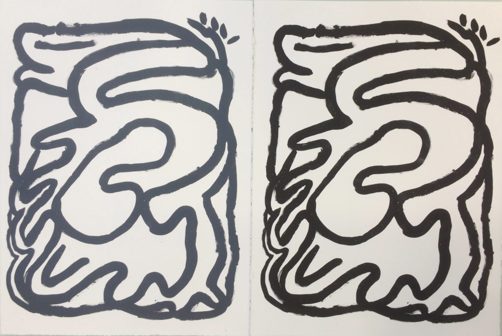Serpent, 56 x 76 cm